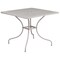 Flash Furniture 35.5" Gray Contemporary Square Outdoor Patio Table with Umbrella Hole